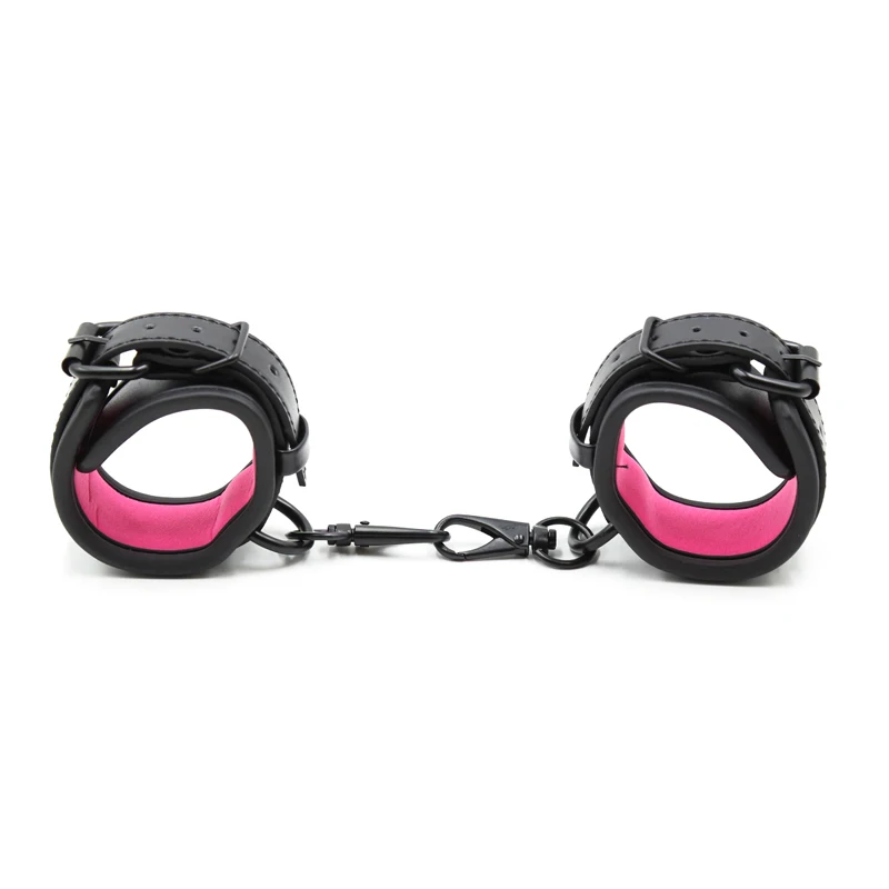 Esposas de cuero ajustables para mujer, Juguetes sexuales para parejas, hebilla colgante, enlace Bdsm, ataduras de Bondage, accesorios exóticos, Sexy