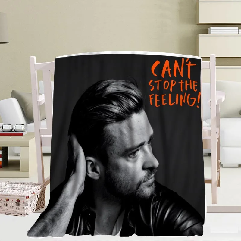 Custom Justin Timberlake blanket Flannel  Fabric56x80inch 50X60inch 40X50inch Sofa Bed Throw Blanket Kid Adult Warm Blanket