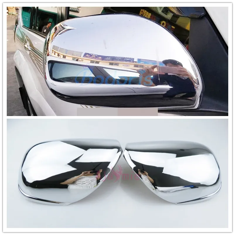 

For Toyota Land Cruiser 120 Prado FJ120 2003-09 Side Mirror Cover Rear View Overlay With Without LED Lamp Chrome Car Styling