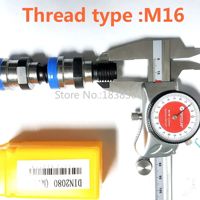 Imagem -02 - Adaptador Pull Studs para Milling Tool Holder Cnc Retenção Botão Nt40 M16 Máquina Ferramentas de Corte Bt40 1pc Din2080