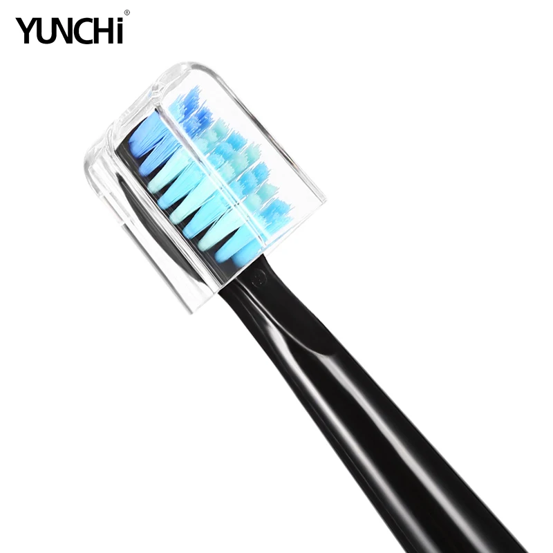 Yunchi elektrische Zahnbürste Ultraschall austauschbare Bürsten köpfe USB wiederauf ladbare Bleaching Zahnbürsten köpfe