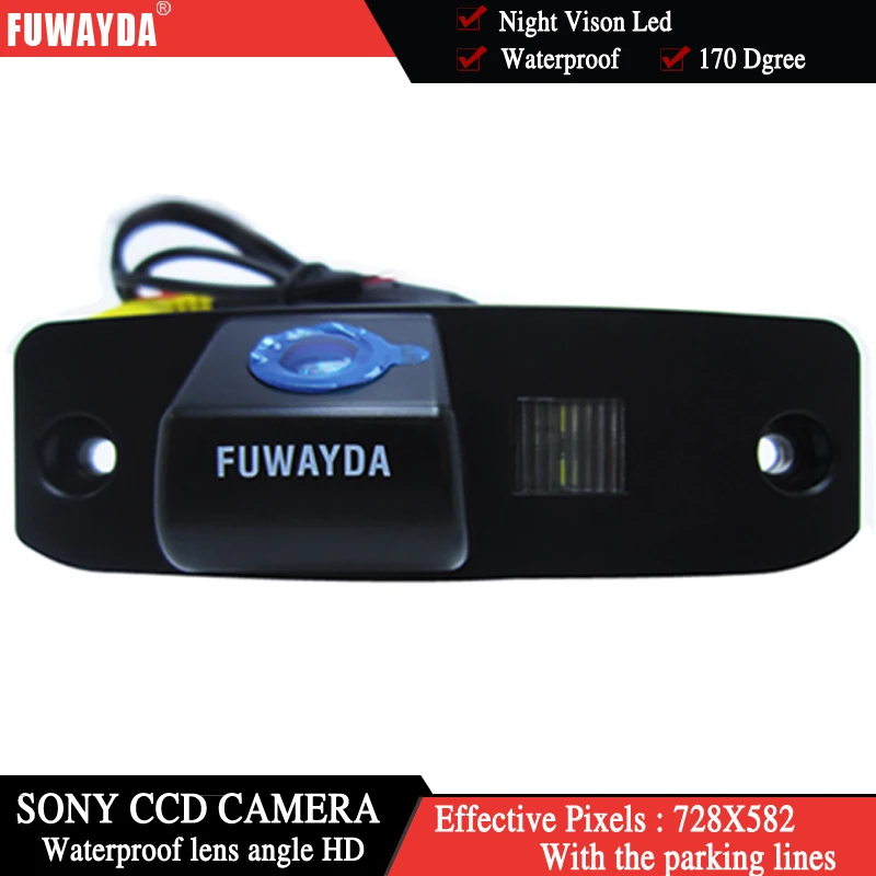 FUWAYDA FOR SONY CCD Chip Car Rear View Reverse Backup CAMERA For Hyundai Tucson Accent Elantra Terracan Sonata Veracruz