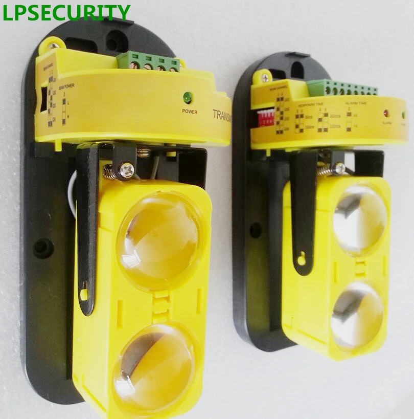 LPSECURITY 30-100 M chỉ thị LED IR 2 chùm detector ngoài trời IR Sensor Kép Tia Hồng Ngoại Barrier Detector Báo Động gsm hệ thống