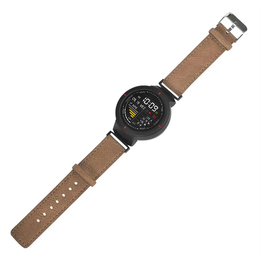 FIFATA Smartwatch Band Leather Strap For Huami Amazfit Verge 3 Smart Fitness Watchband Business Bracelet Smart Watch Accessories