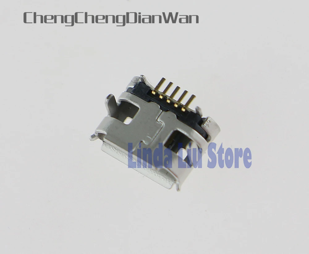 60 Buah/Lot Soket Pengisi Daya Port Konektor Joystick Baru Port Pengisi Daya Data Usb Mini untuk Pengontrol Nirkabel PS4