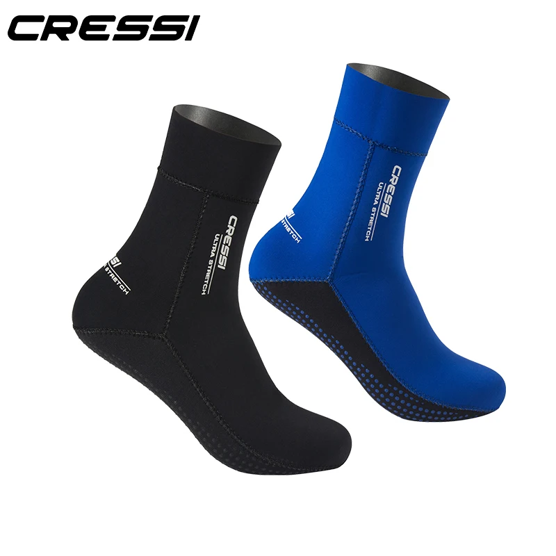 Cressi 1.5mm Ultra Stretch Neoprene Diving Socks Snorkeling swimming scuba diving socks for Adults