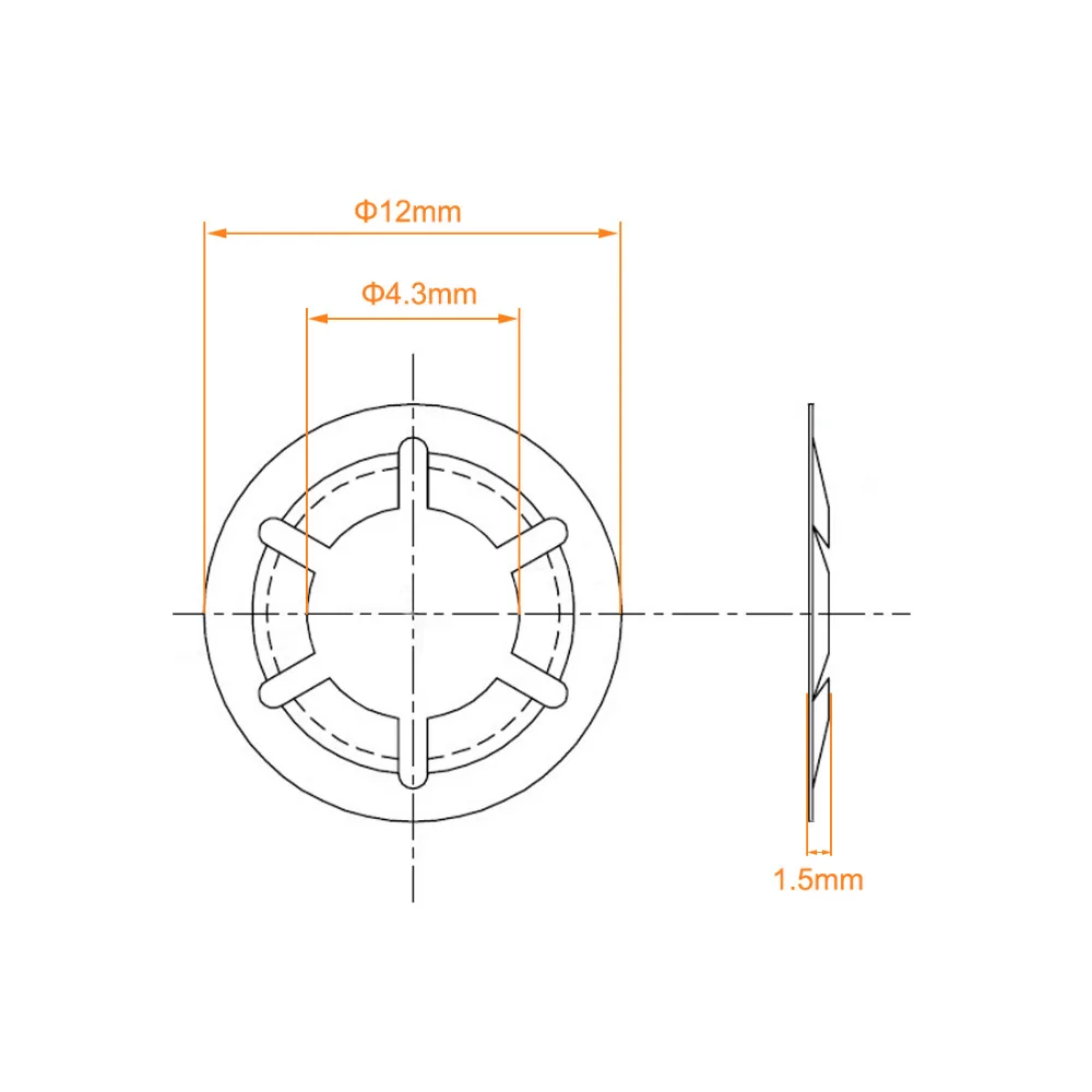 Uxcell 10 Buah/Lot Mesin Cuci Gigi Internal M3 M5 M6 M8 M10 M12 65Mn Kunci Gasket Perangkat Keras Pengencang Poros Datar Baja Pegas