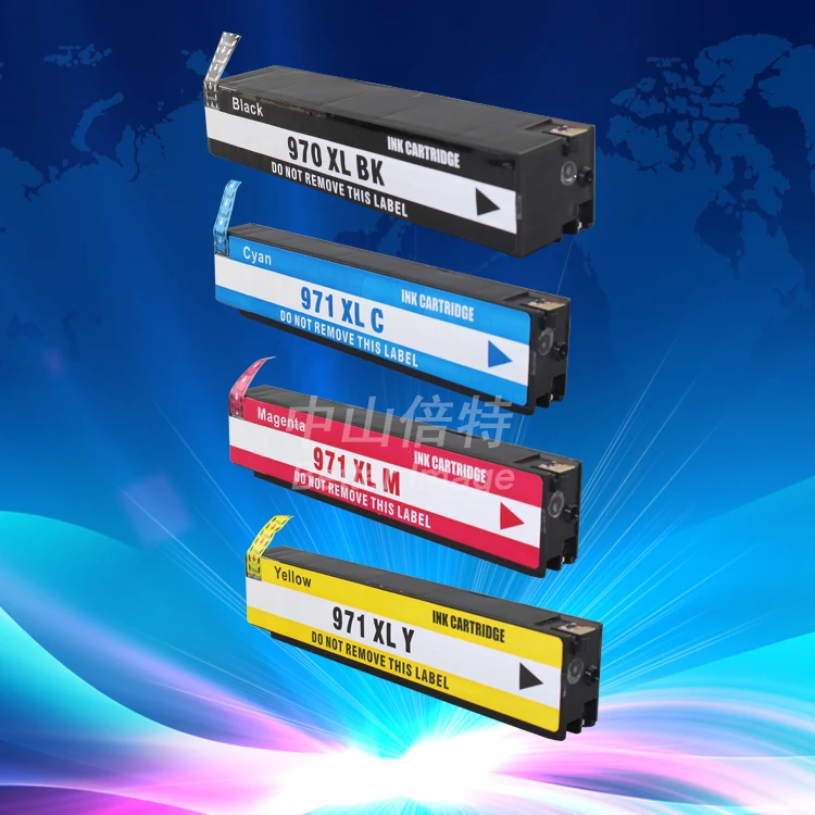 INK WAY 5x Chipped Ink Cartridge For HP 970XL 971XL HP Pro X451dn X476dn X551dw X576dw,free shipping