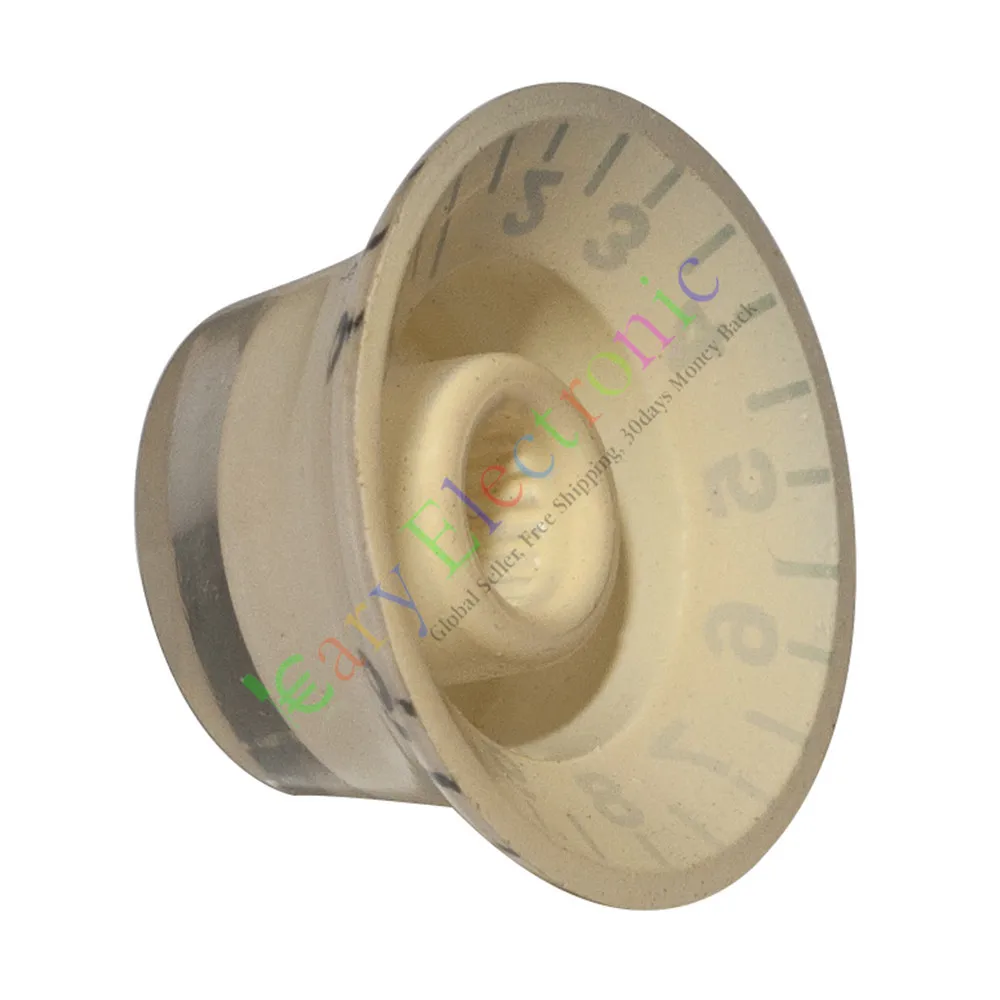 Venta al por mayor y al por menor, 10 unidades, 26mm, Pedal superior con falda, perilla blanca, amplificador de tubo de guitarra, tono de volumen, piezas de audio, envío gratis