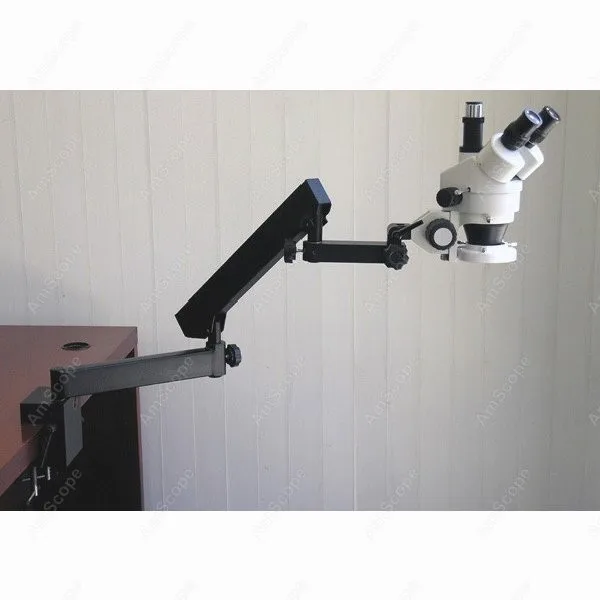 Trinocular Articulating Microscope--AmScope Supplies 3.5X-45X Trinocular Articulating Zoom Microscope with Clamp