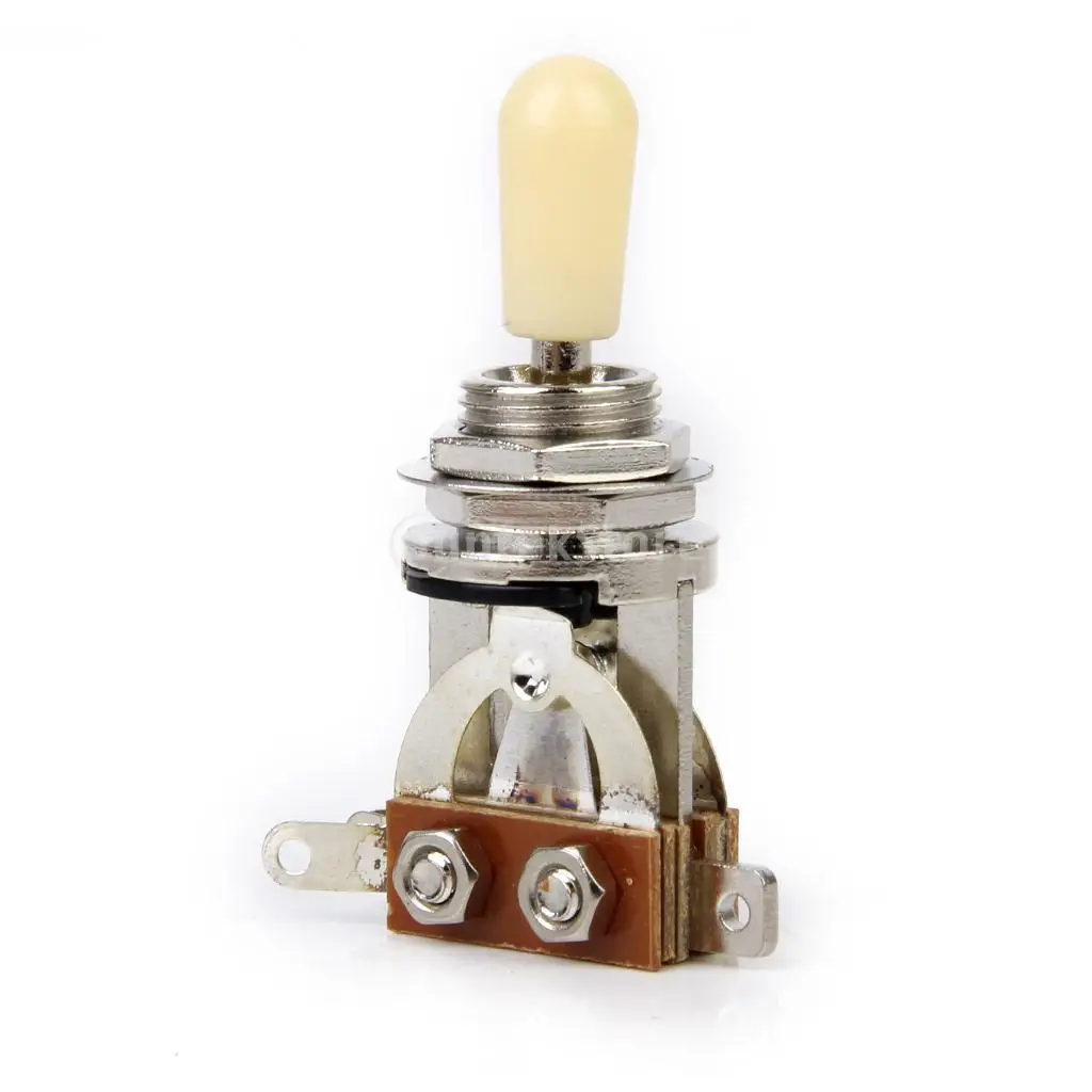 3-way Toggle Switch for Les Paul Electric Guitar - Silver w/ Cream Tip Guitar 3-way Toggle Switch