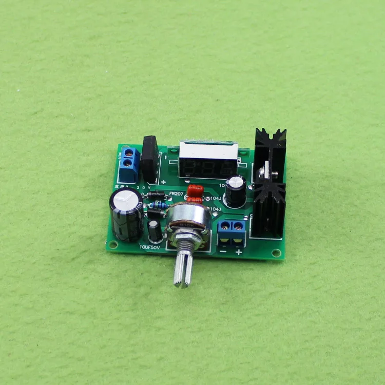 Brand New wysokiej jakości LM317 regulowany Regulator napięcia z diod LED moduł zasilacza LED pokładzie z cyfrowym wyświetlaczem