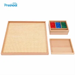 Preskool Montessori Education Kids Toy For Children Wood Peg Board Set Math Toy Training Game Brinquedos Juguets