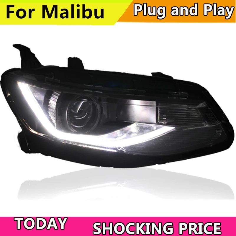car Headlight For Headlamp For Chevrolet Malibu XL LED Headlight 2017 2018 DRL H7 Xenon Lamp Plug And Play Design LED Head Light image 2