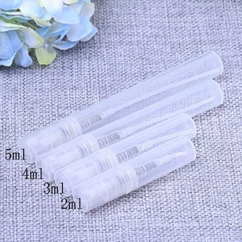 50 pcs/lot 2 ml 3 ml 5 ml Mini bouteille de parfum en plastique vaporisateur bouteilles d'huile rechargeables atomiseur Mini conteneur de cosmétiques portable