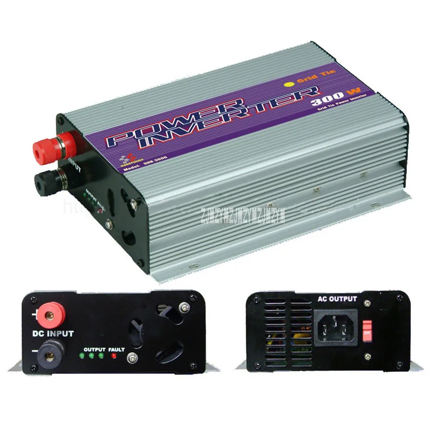 

New Hot 300W Solar Grid Inverter MPPT High Efficiency Inverter With LCD Display ,10.8~30V/22~60V/ 90V~130V/190V~260V 46Hz~65Hz