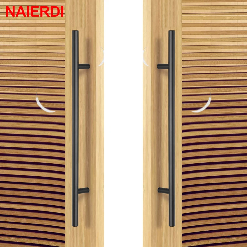 NAIERDI Cabinet Pull Diameter 10mm Stainless Steel Handles 2\