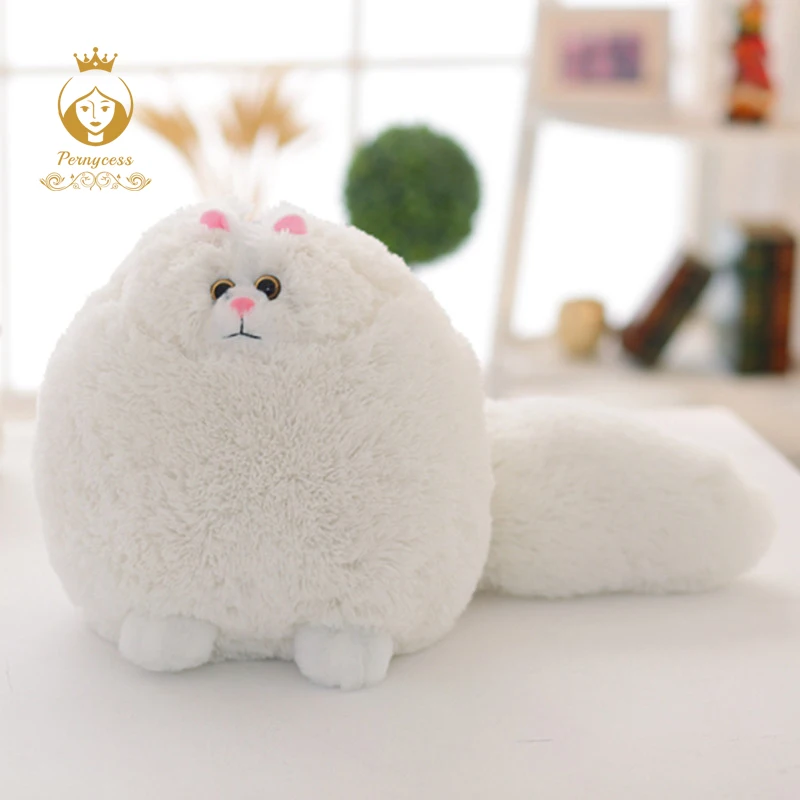 30CM/50CM Elliot Cute Persian Simulation Doll, Fat Cat Plush Toys, Simulation Plush Stuffed Animals, Children's Holiday Gifts