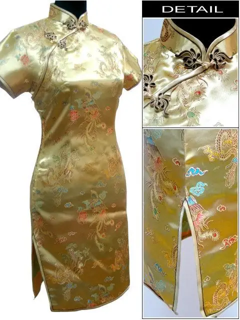 Zwart Traditionele Chinese Vrouwen Qipao Jurk Sexy Korte Mini Cheongsam Handgemaakte Knop Bloem Grote Maat 3XL 4XL 5XL 6XL