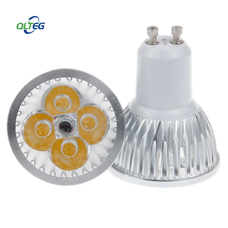 Lâmpadas led gu10, holofote led super brilhante 3w 4w 5w gu10 110v 220v, branco natural e frio