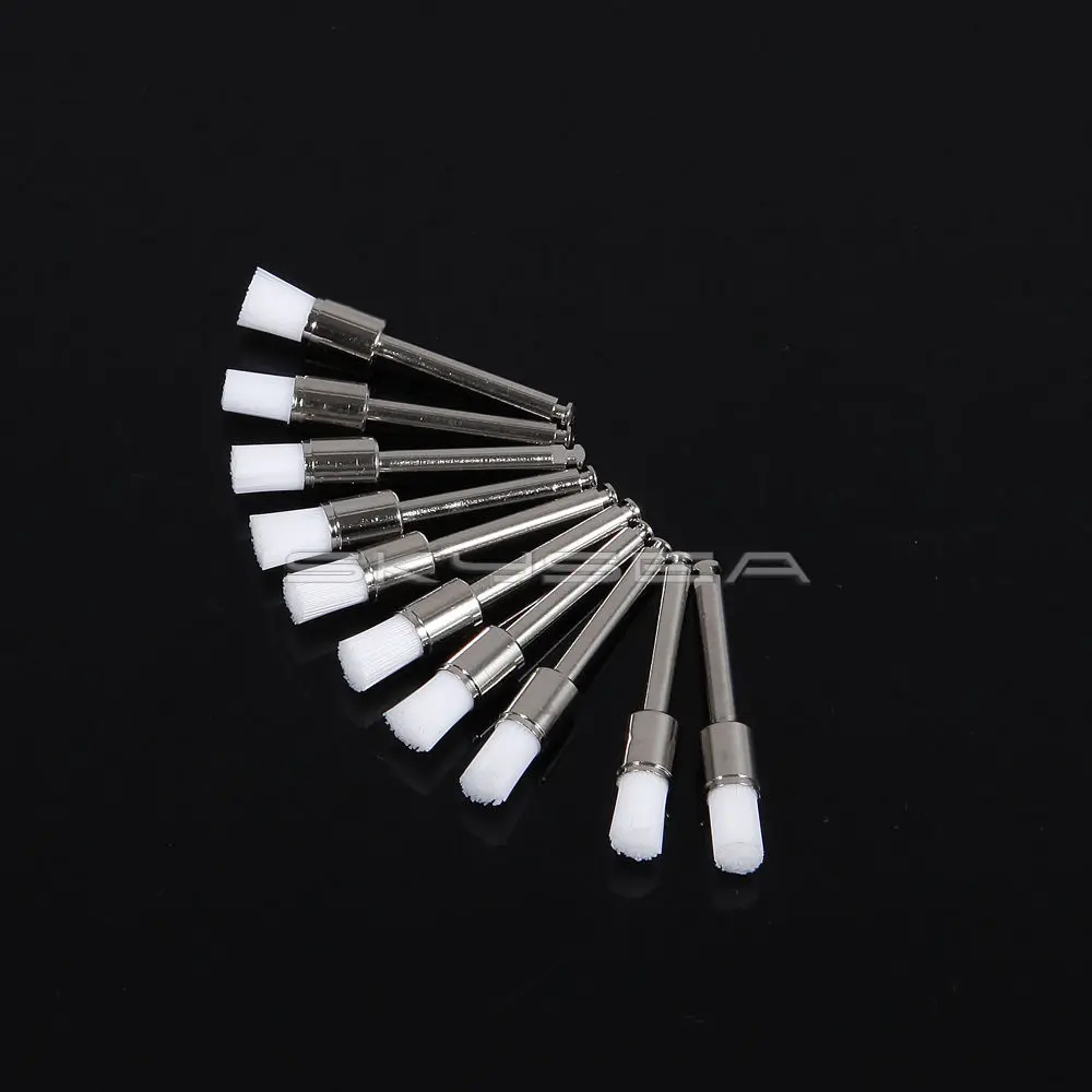 Free shiping 50pc Dental Prophy Polishing Brushes Latch Type Nylon Bristles Flat Mixed 5 type