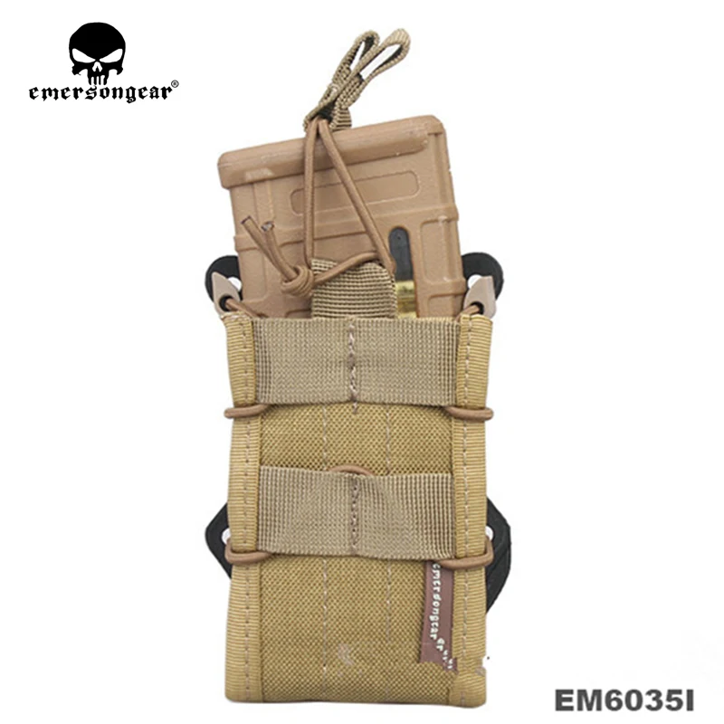 EMERSON-Double Modular Rifle Magazine Pouch, Airsoft Hunting Utility MOLLE, MAG Digital Desert EM6035, New, 2017