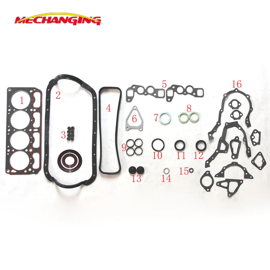 For TOYOTA LITEACE Bus Box 1.5L 5K 5KU Full Set Engine Rebuilding kits Overhaul Package Engine Gasket 04111-13046 50111800