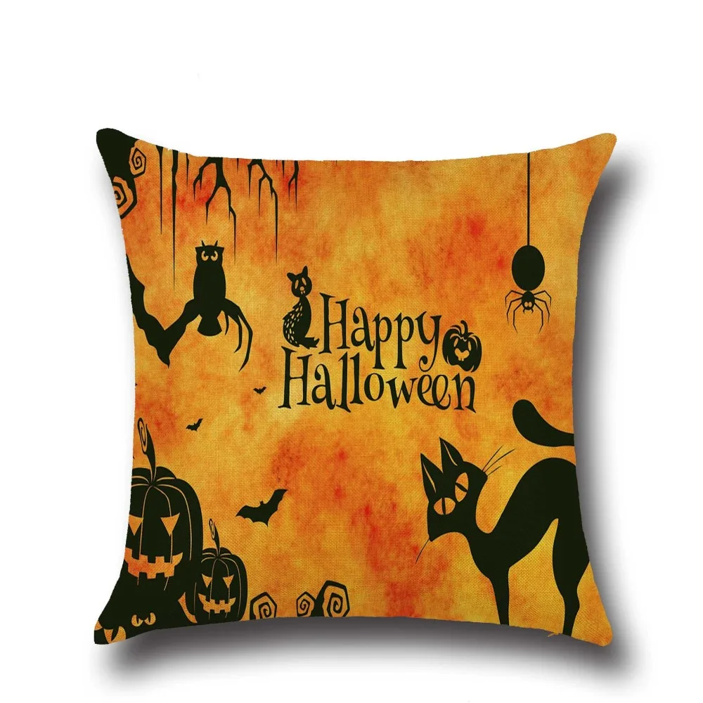 hot sell Halloween pillow covers for sofa cat sofa Car Pillow Cover Print creative pillowCase Home Decor  pillow case PP54