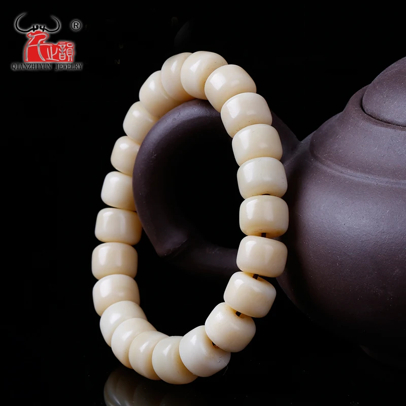 Natural camel bone type bucket bead bracelet DIY buddhist beads accessories.