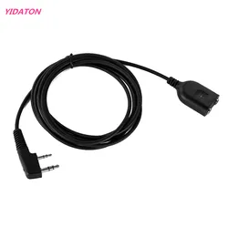 2 Meters Extension Cord for Kenwood 2 Pin Speaker Mic Microphone Headset for BaoFeng UV-5R GT-3 UV-82 BF-888S Mic Extended Cable