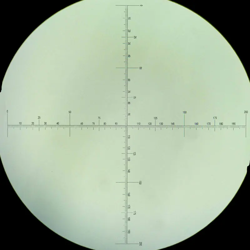 952 Cross Table Reticle Optical Glass Microscope Micrometer Ocular Sliding Scale Crosshair Ruler for Diameter Measurement