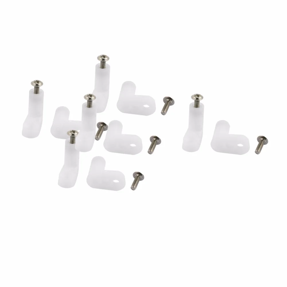 Uxcell Vendita Calda 10 Pz Circuito L Shape Isolato PCB Spacer 20mm Supporto Altezza w Vite 20x10x20mm