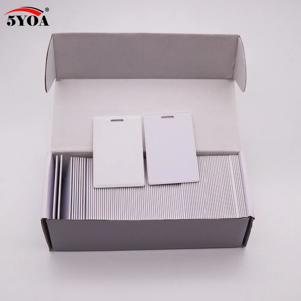 100pcs EM4305 T5577 Thick Blank Card 1.8mm RFID Chip Cards 125 khz Copy Rewritable Writable Rewrite Duplicate 125khz