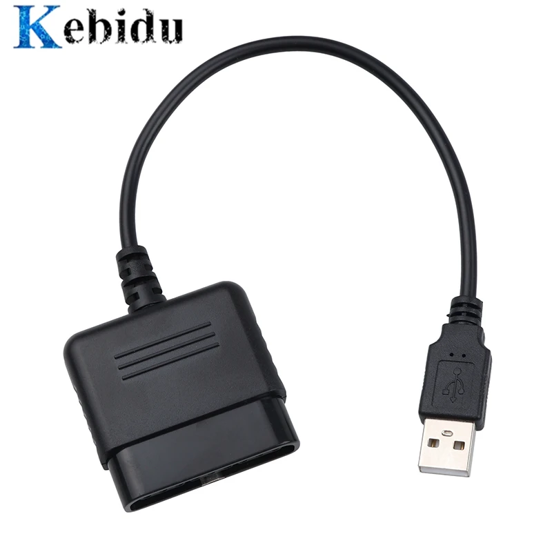 Kebidu ソニー PS2 プレイステーション 2 ジョイパッドゲームパッドから PS3 PC USB ゲームコントローラアダプタコンバータドライバなし