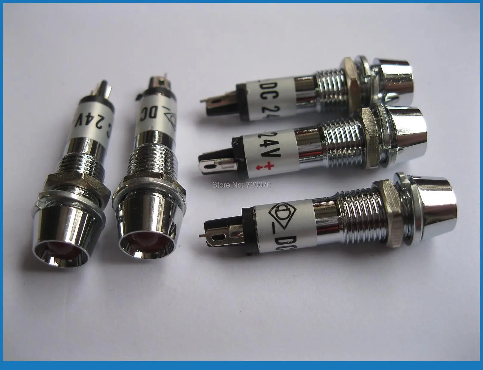 10 pcs LED Indicator Red Color DC 24V New