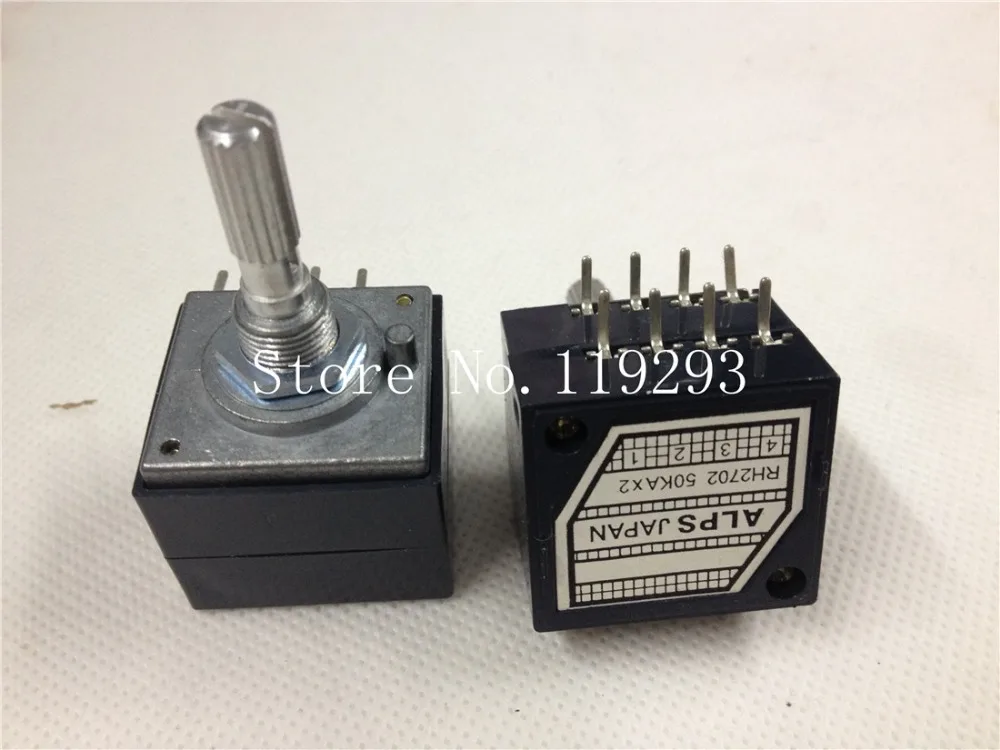 ALPS precision chip resistors enthusiast stepping double volume potentiometer RH2702 50KA 50KAX2 100KAX2 250KAX2 -10PCS