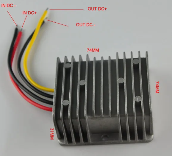 Imagem -02 - Conversor de Energia para Carro Adaptador de Fonte de Alimentação com Regulador de Tensão à Prova Dágua 12v 24v 1040v 7.5v 10a 75w