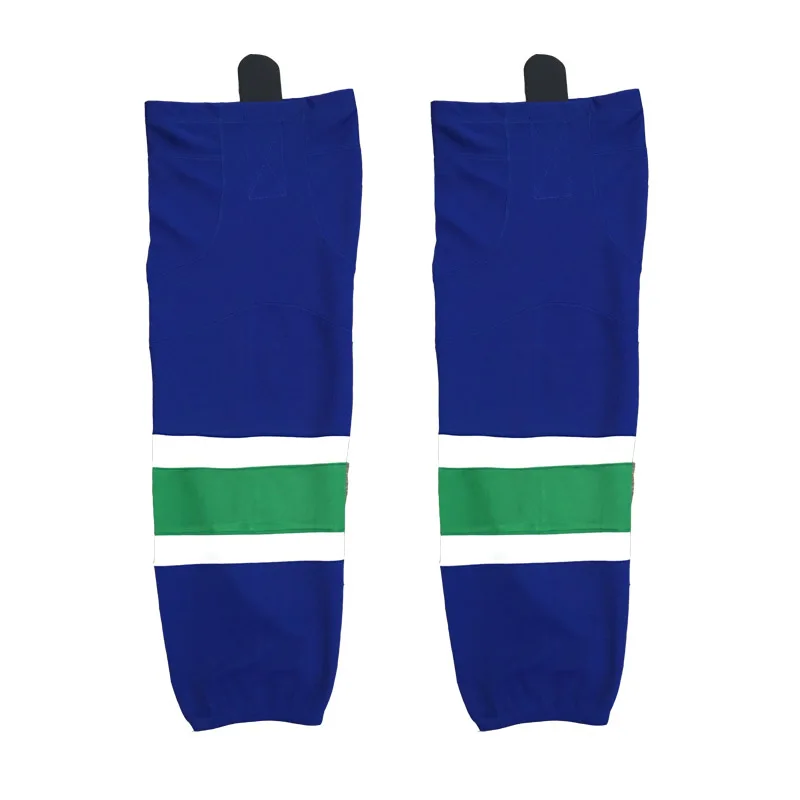 

COLDINDOOR 100% Polyester blue Ice Hockey Socks Cheap Shin Guards W007