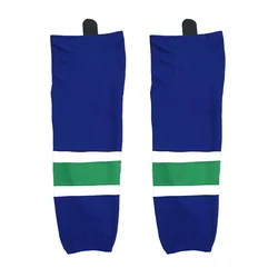 COLDINDOOR 100% Polyester blue Ice Hockey Socks Cheap Shin Guards W007