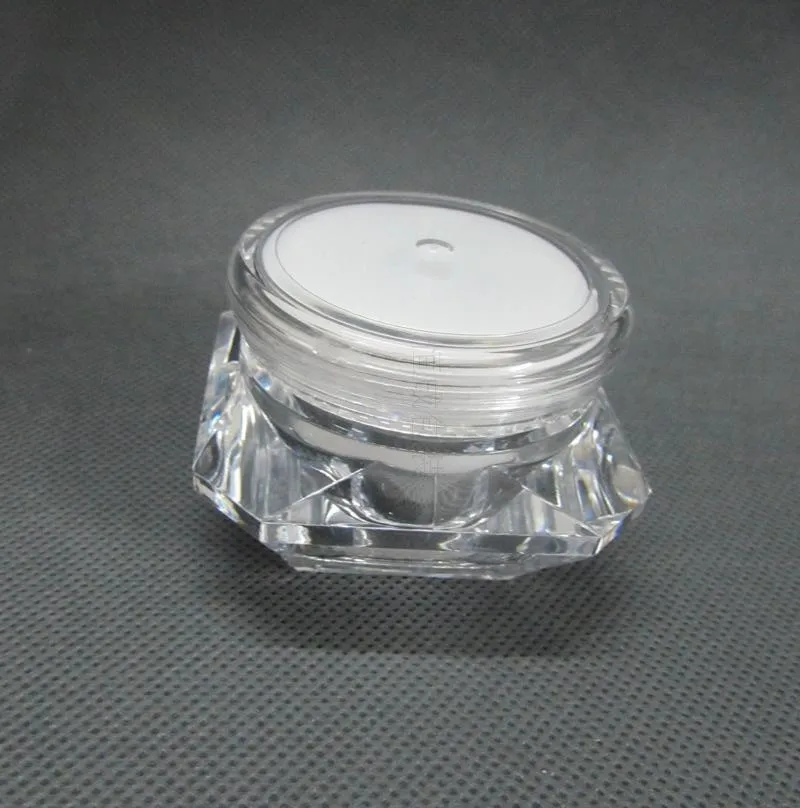 

50pcs 15g diamend acrylic jar,cream jar, 15 g plastic cosmetic jar, empty 15 ml acrylic bottle Plastic bottles