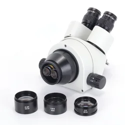 1PCS0.5X WD165 1.5X WD45 2X WD30 SZM Auxiliary Objective Lens Zoom Stereo Microscope Thread 48mm Binocular Trinocular Microscope