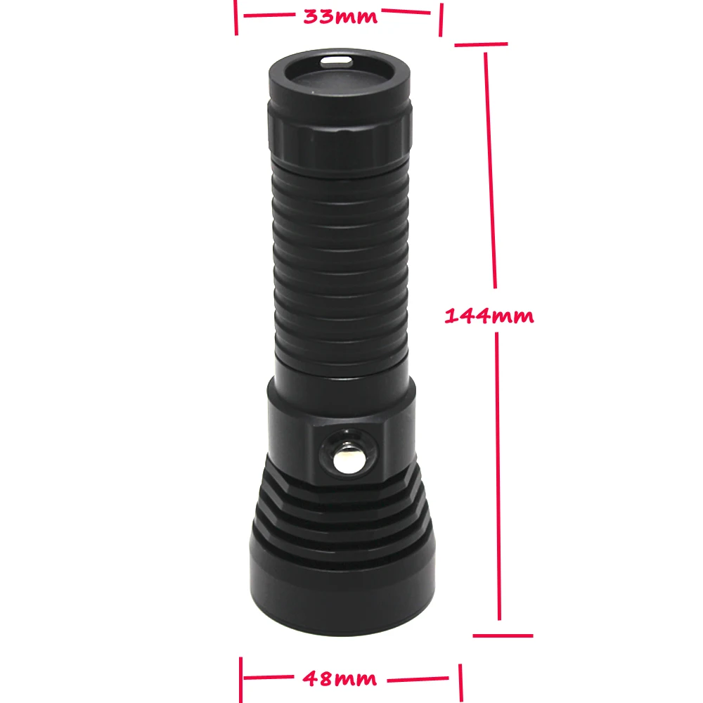 Diving Flashlight 5000LM L2 LED Underwater Torch Waterproof Lamp White Light Diving Scuba Torch + 26650 Battery + Charger