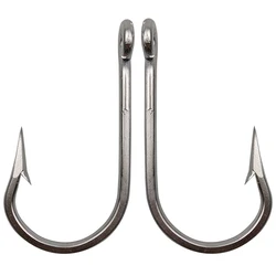 10pcs 7732 Stainless Steel Fishing Hooks Sharp Big Thick Tuna Bait Fishing Hook Size 5/0 6/0 7/0 8/0 9/0 10/0 11/0 12/0