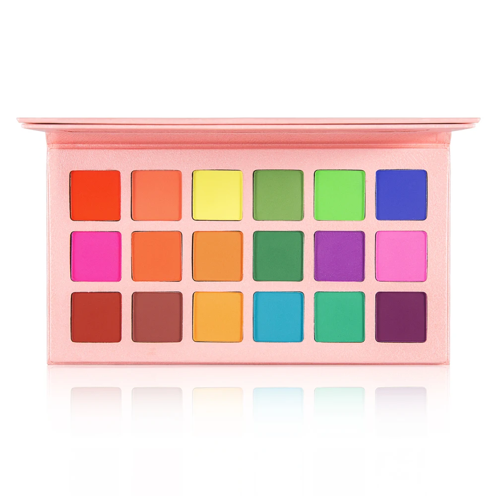 Bright Eye Shadow Palette Colorful Matte Eyeshadow Makeup Palette Pigment Eye Shadow Private Label Cosmetic