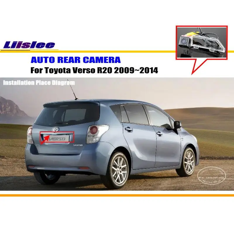 For Toyota Verso R20 2009-2014 Car Rearview Rear View Camera Back Parking AUTO HD CCD CAM Reverse Accessories Kit