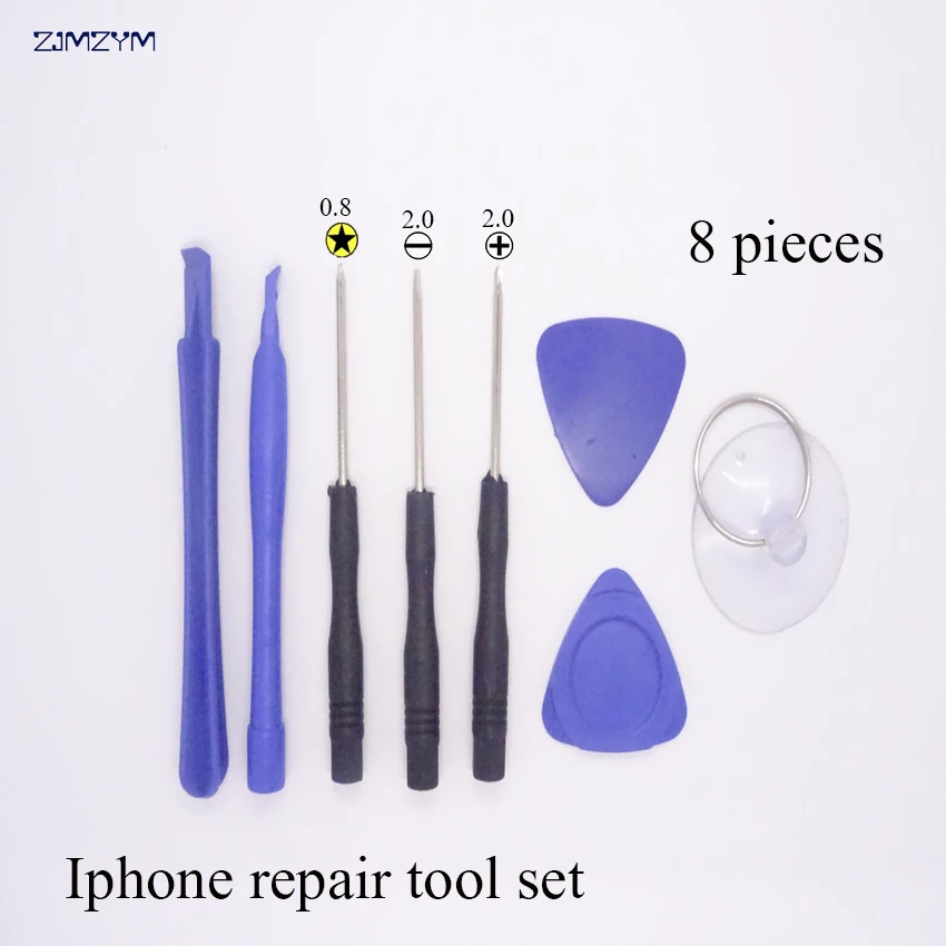 Kit de herramientas de reparación de teléfono móvil 8 en 1, herramienta de apertura de palanca Spudger, herramientas de reparación LCD con destornilladores de estrella de 2,0 MM/0,8 MM, gran oferta