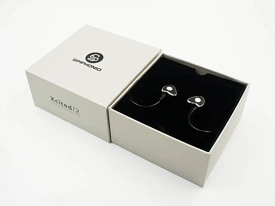 Simfonio xcited2 fone de ouvido dinâmico, fone de ouvido interno hifi com driver dinâmico, auditólico iems estéreo mp3, plug de ouvido