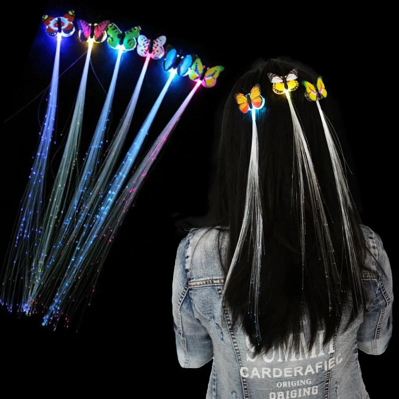 Butterfly Light Braid  Braid of Noctilucent Hair  Luminescent Toys  Children's Toys and Prom Props  A Gift for a Girlfriend