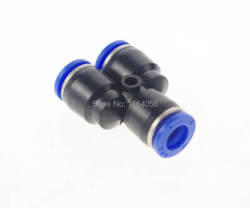 

50pcs/lot Pneumatic Push in Fitting Equal Y Connectors 10mm