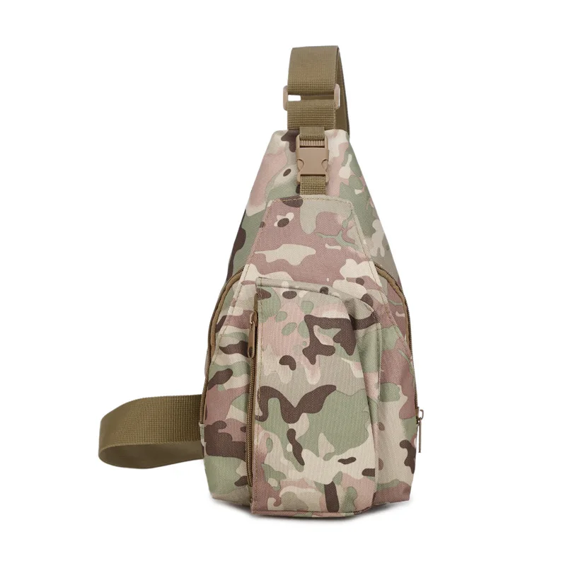 Men and women breast-bag casual outdoor sports single-shoulder multi-function camouflage bag hand purse messenger tactical 10L